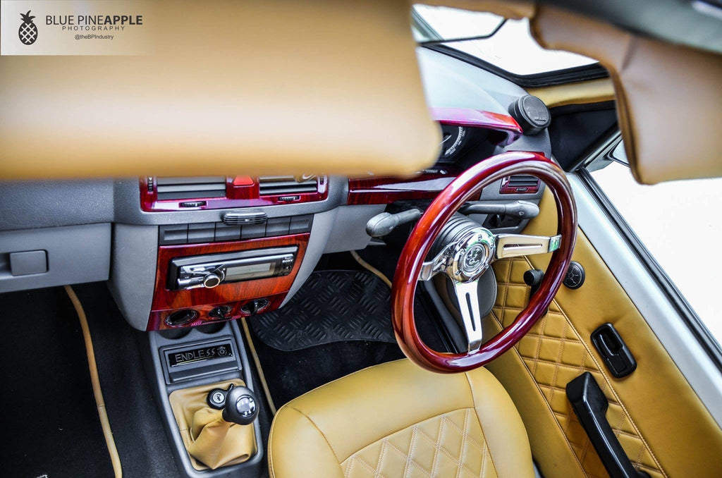 WOODEN STEERING WHEEL 330MM