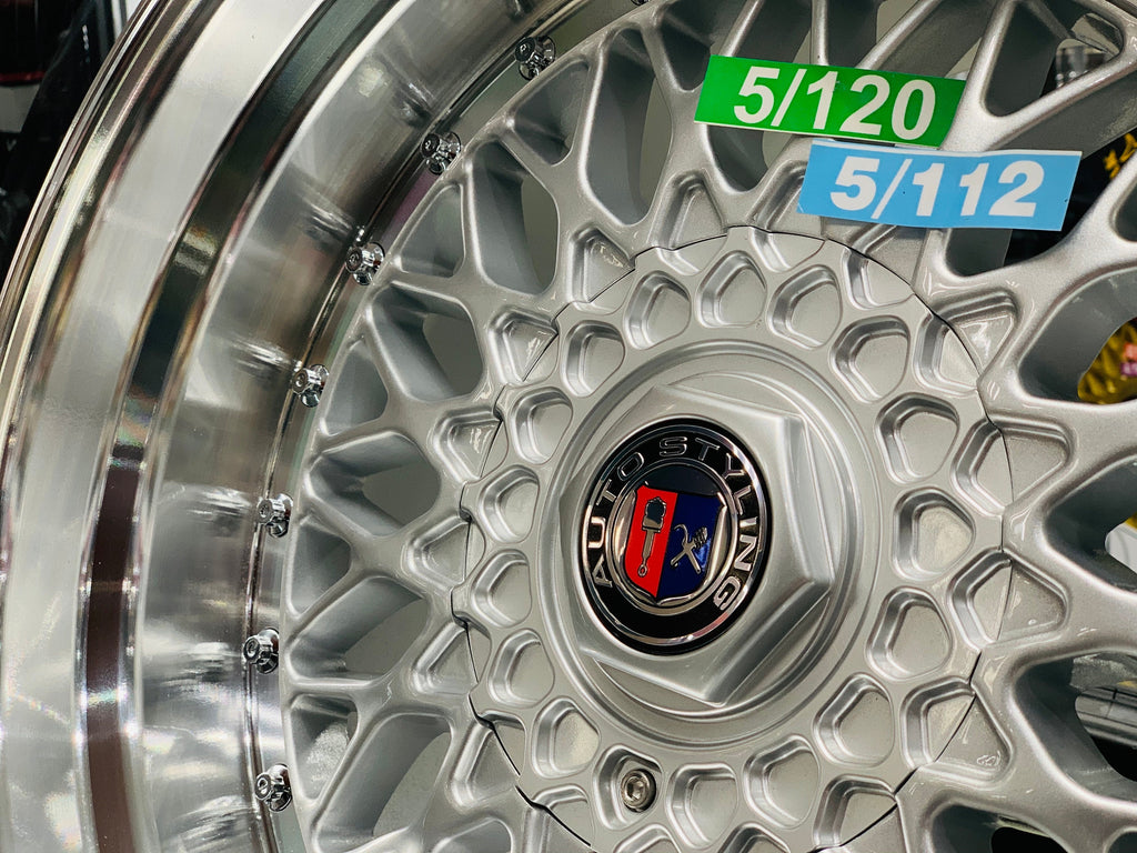 18” AS- MESH 5/112 5/120 SILVER