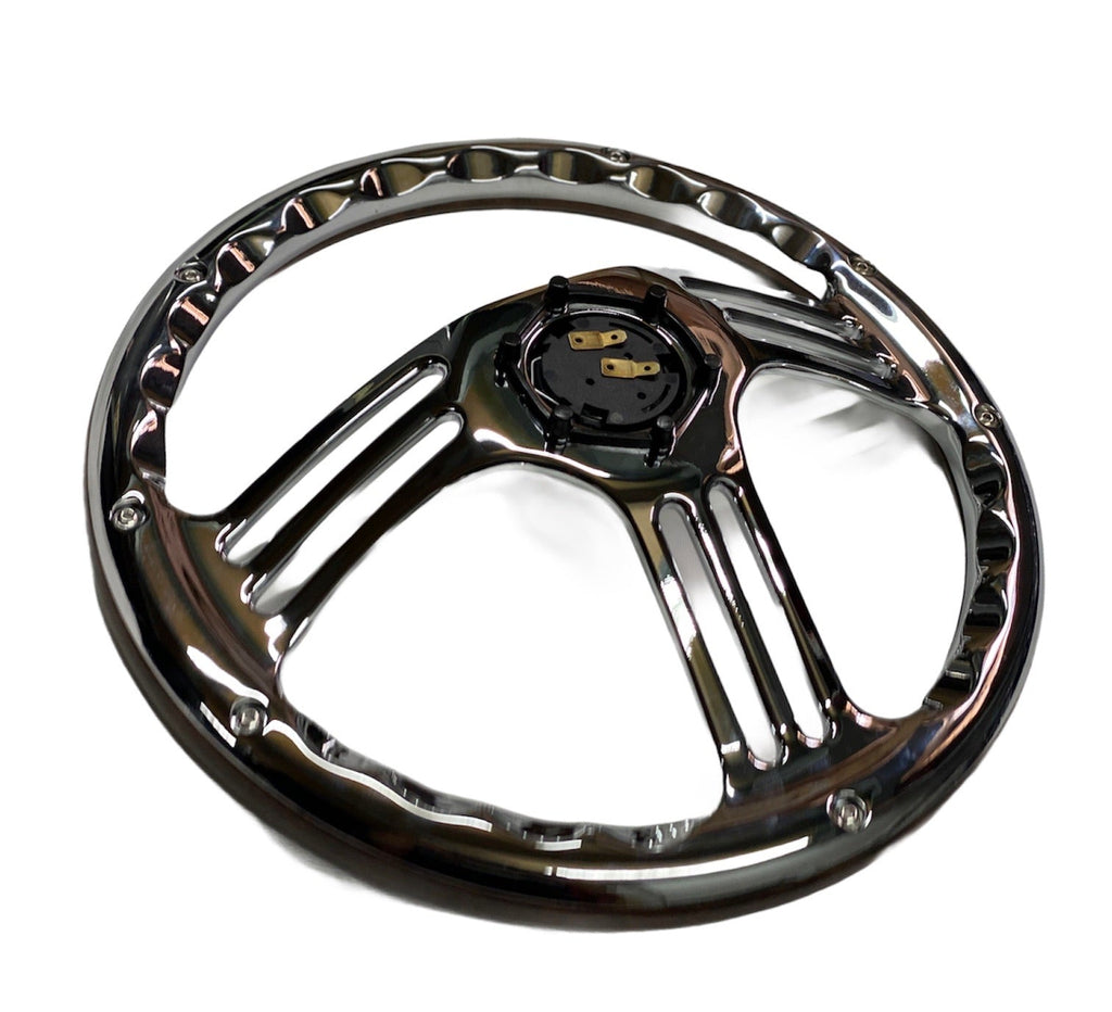 WOOD GRAIN STEERING WHEEL