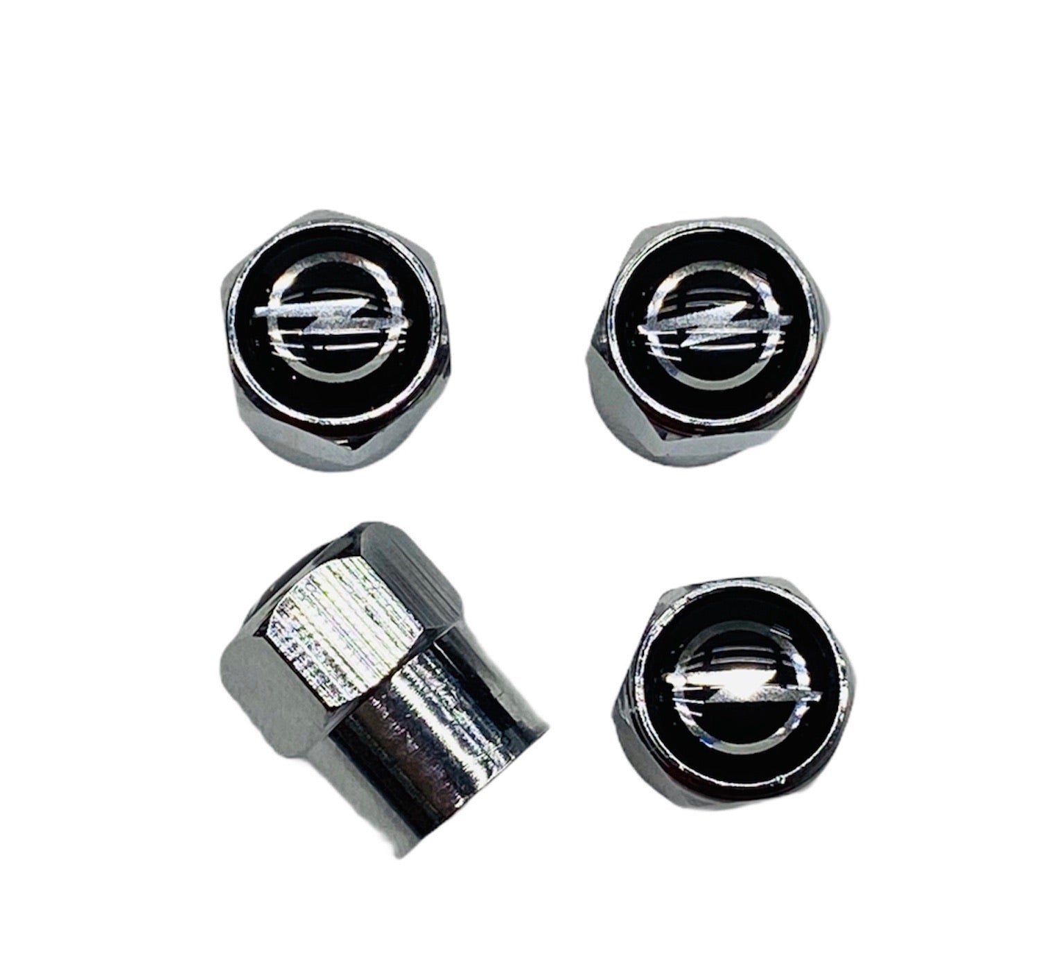 BLACK OPEL VALVE CAPS