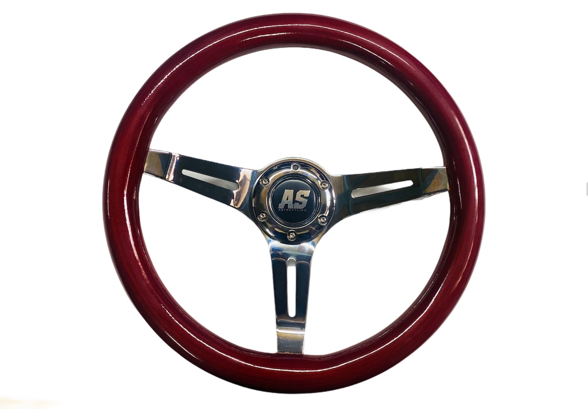 WOODEN STEERING WHEEL 350MM