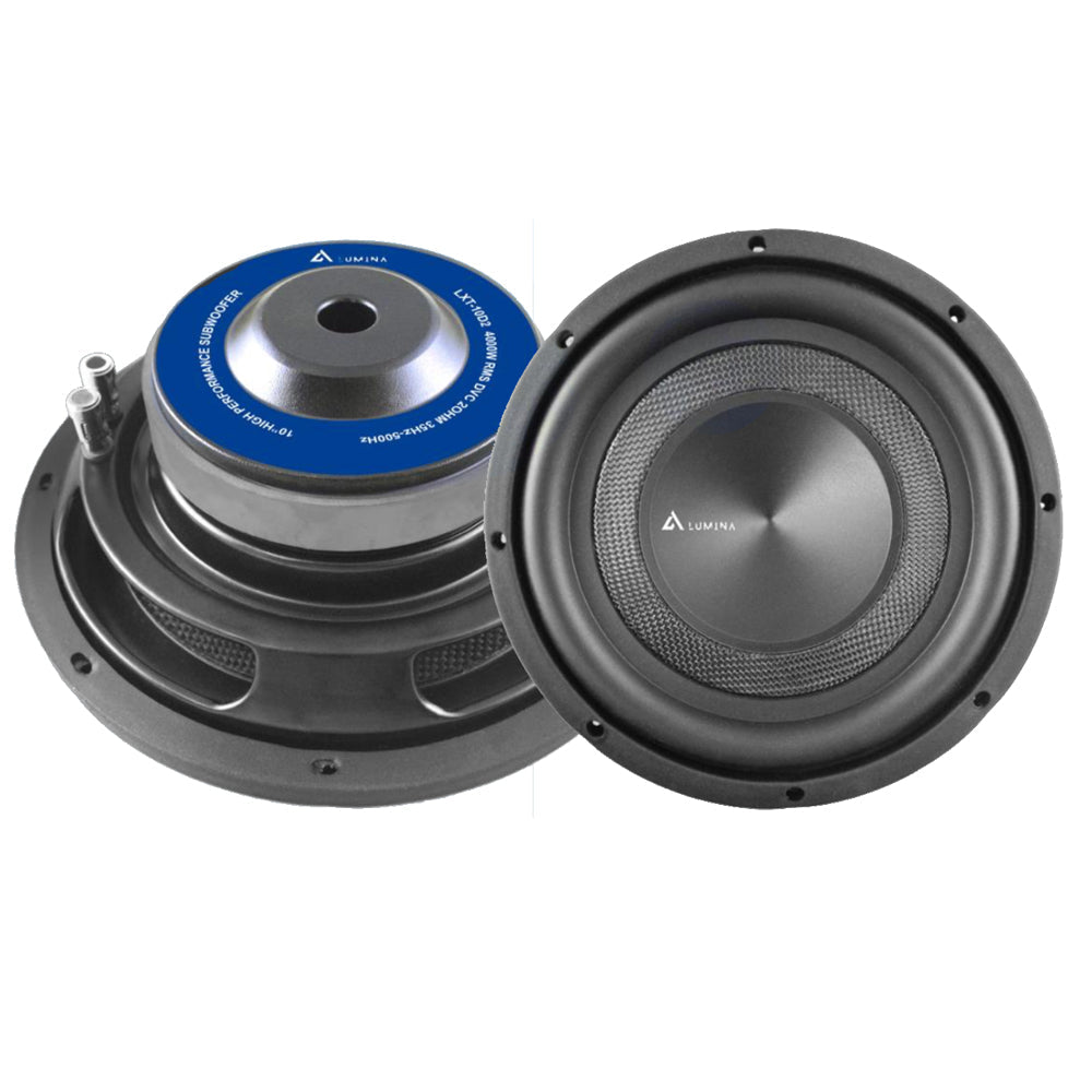 Lumina LXT-10D2 - 10" Titanium Series D2 DVC Flat Subwoofer - 4000W
